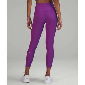 NWT Lululemon Base Pace‎ High-Rise Tight 25" Ribbed Psychic / Sonic Pink Size 2
